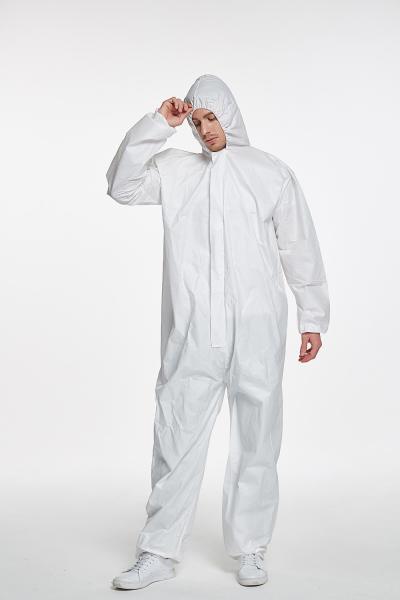 Cheap Disposable Coverall non woven Microporous PP+PE film coverall type5/6 coverall
