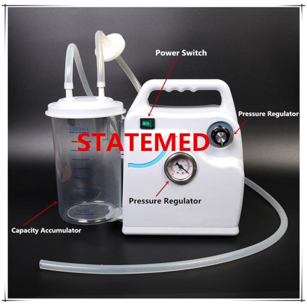 1000 ML ABS Or PVC Electrical Sputum Aspirator Consumable Medical Suppliers