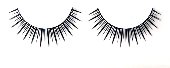 Synthetic Hair Glitter Yellow False Eyelashes Dramatic , Twinkle Eyelashes