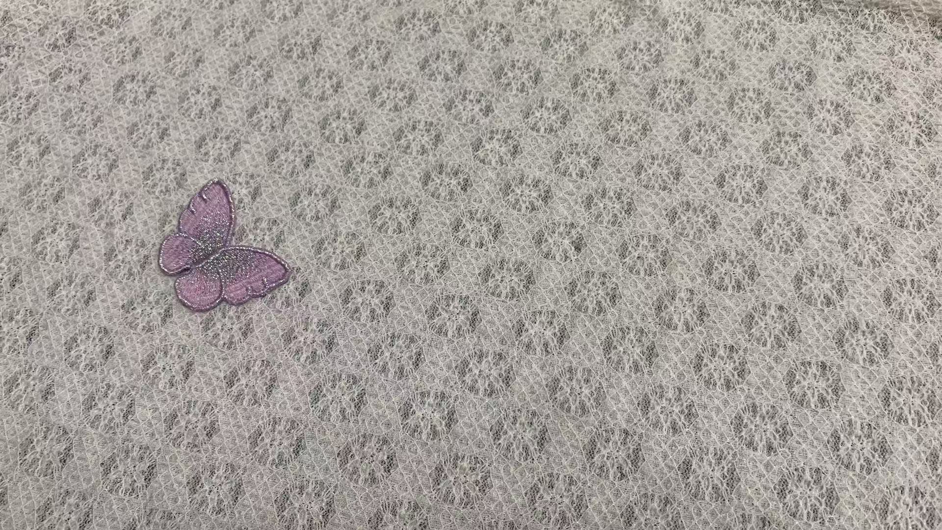 Delicate Lightweight Stretch Lace Fabric with Flexible Texture for Women Garment Production