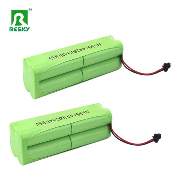 Rechargeable Ni-Mh Cylindrical Batteries AA 9.6v 8s 1800mAh Power Battery Packs 