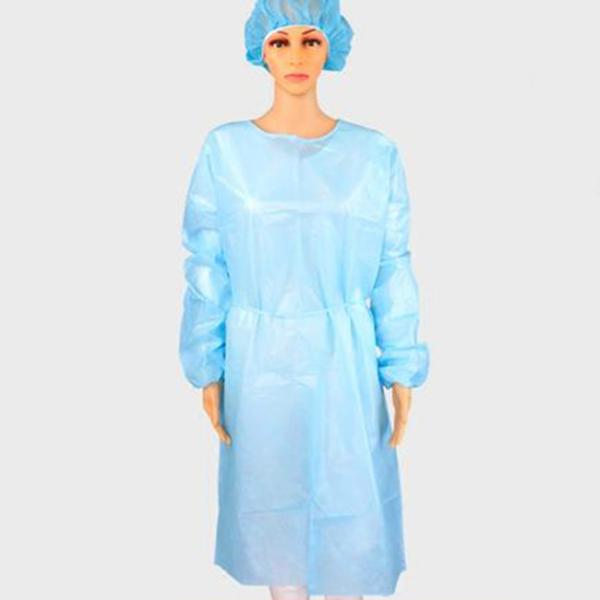 Long Sleeves Disposable Surgical Gown  Blue  / Green  Non Woven Fabric