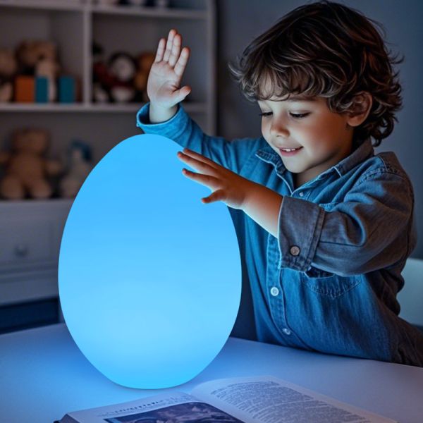 Modern Children's Bedroom Reading Room Night Light Desk Lamps Eco-Friendly AC/DC Power Remote Control Dimmable Bedside Home
