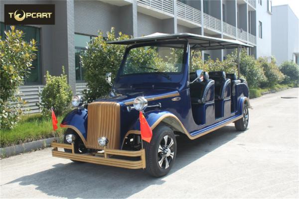 AC System 12 Seater Golf Cart Shuttle Car  with Rain Cover For Tourist
