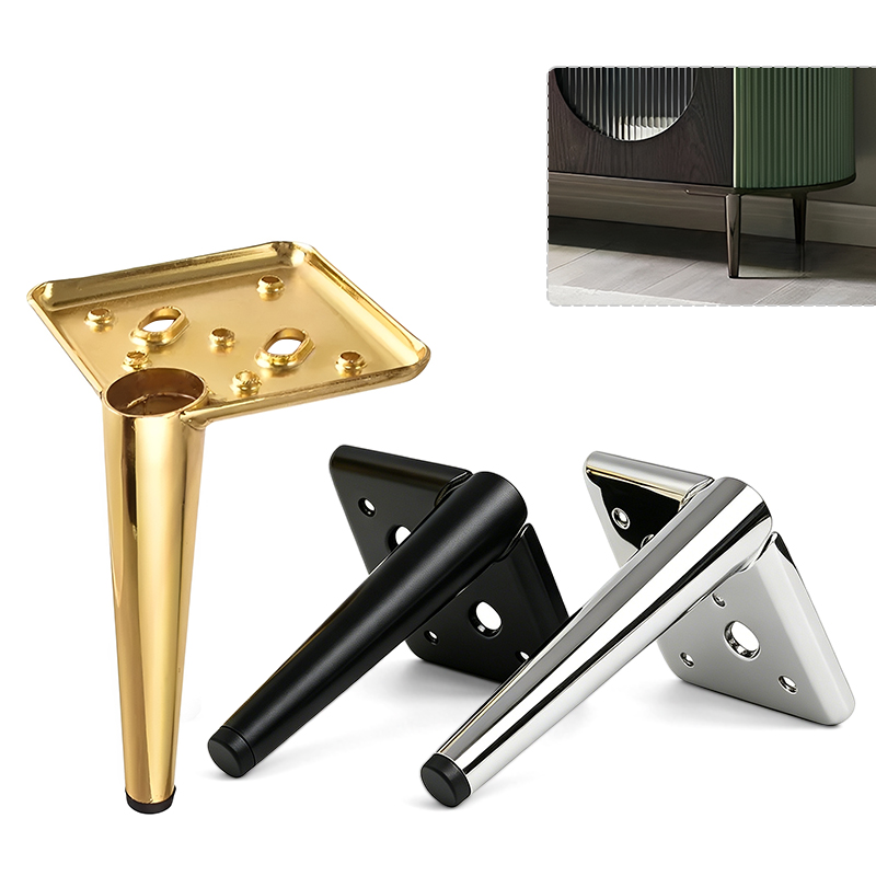 Thickened L-shaped Metal Sofa Legs Light Luxury Support Feet for Chairs and Coffee Tables Cabinet Hardware Fittings