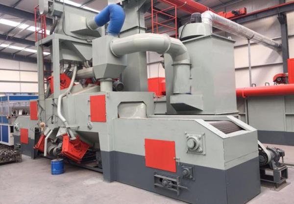 Residue Free Wire Mesh Shot Blasting Machine Surface Preparation Equipment