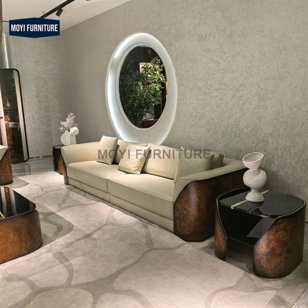Luxury Modern Living Room Furniture Elegant Couches Contemporary Leather Sofa