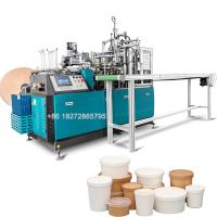 Bacia de papel automática da salada da alimentação de papel de 500ML 1000ML que faz a máquina