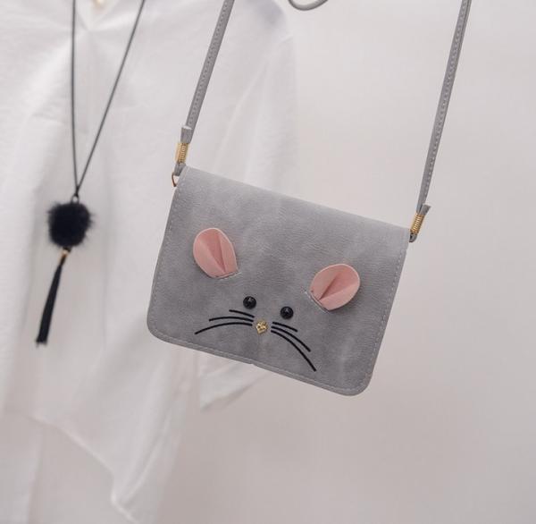 Female, vertical section 2016 new envelope bag phone purse cute mouse
