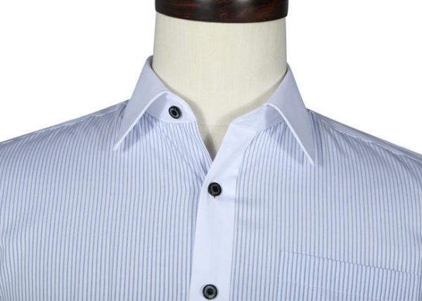 Casual Corporate Office Work Uniforms , Durable Men's Long Sleeve Business Shirts