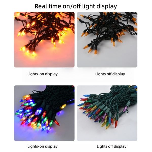 LED Solar String Light With Dual Charging Solar+USB for Camping & Balcony