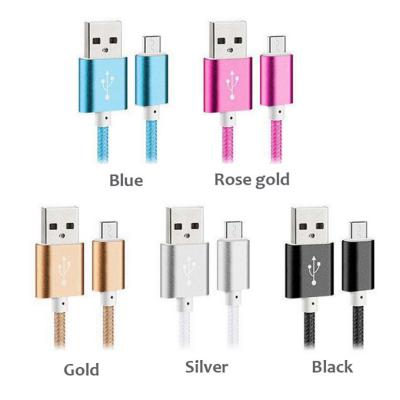 New Arrival Premium USB Data Cable Nylon Micro USB Charging Line for Android and iPhone