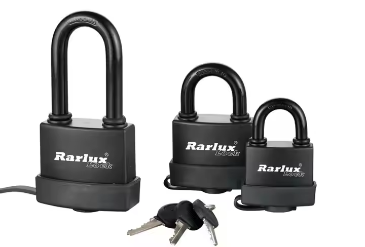 Rarlux 40-60mm Steel Locks Manufacturer Wholesale Safety Anti-theft Waterproof Padlock Plastic Covered Safety Iron Padlock