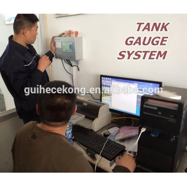 Gas station multi function with temperature high/low level   probe 0.3mm accuracy  magnetostrictive modbus level sensor