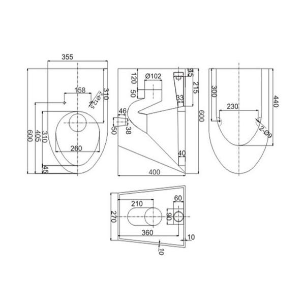 Туалет нержавеющей стали туалета 3L 6L сбережений воды сифона отечественный