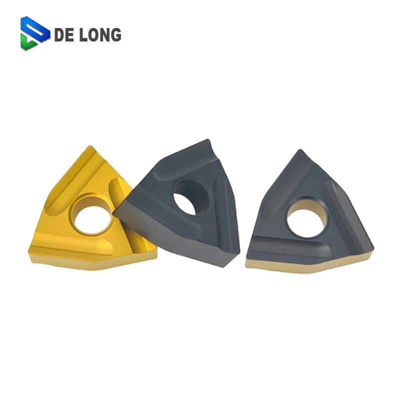 Negative Rake Angle WNMG080404 R-S L-S CVD Coating CNC Turning Inserts for Rough Machining