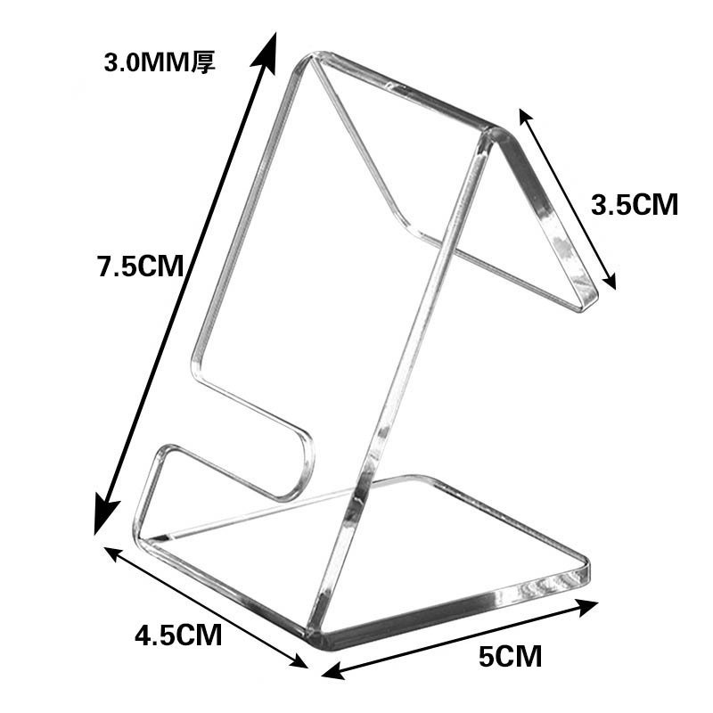 Single Watch Display Stand, Matte Black Acrylic Wristwatch Holder Rack, L-Shape Cutout Watch Showcase for Watch Shop, Jewelry Retail Counter Photography Props