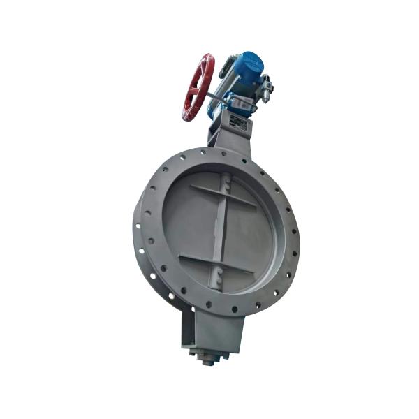 Large Diameter Industrial Butterfly Valve Carbon Steel Pneumatic Valve