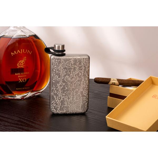Portable Pocket Hip Flask For Liquor Spirits Wine Food Grade Stainless Steel 304