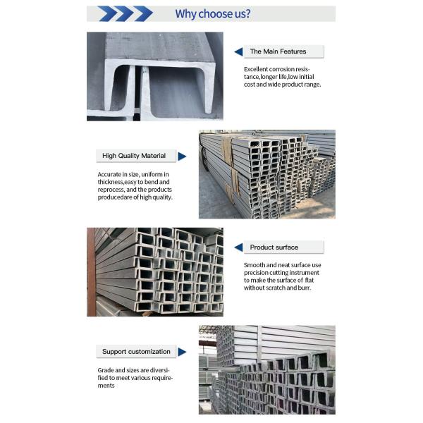 304 Stainless Steel C Channel 6m To 12m Hot Rolled