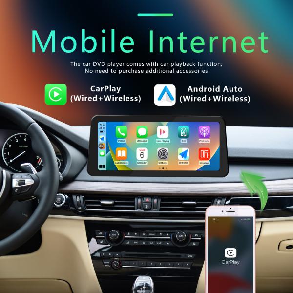 12.3インチ アンドロイド 13 クアルコム 680 8 コア カー マルチメディア プレーヤー BMWシリーズ GPS ステレオ 3D UI デュアルシステム