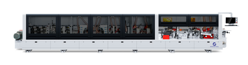 29.62KW Total Power Straight Edge Bander with 15-23m/min Feed Speed and Automatic Lifting of Compression Beam