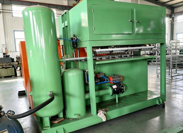Small 1300-1500pcs Per Hour Egg Tray Machine Egg Carton Machine For Making Egg Trays Egg Cartons Shoes Trays Nursery Trays Aluminum molds PLC Controlled 