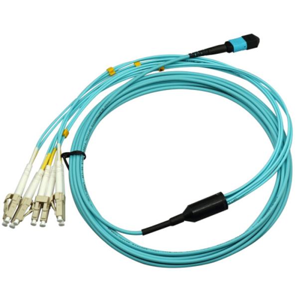 LC Multimode Gigabit Fiber Optic Cable Connector MPO Jumper OM3 OM4