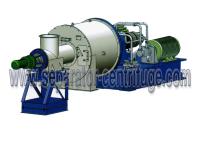 Máquina horizontal do centrifugador de sal do centrifugador do empurrador de duas fases para concentrar o sal