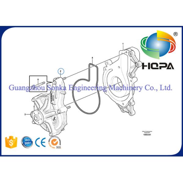 Bomba de água elétrica VOE21468471 da elevada precisão para a máquina escavadora VOLVO EC380D EC380E