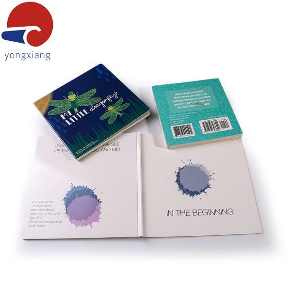 Full Color Cardboard Childrens Book Lithographic Printing Custom Hard Cover Book