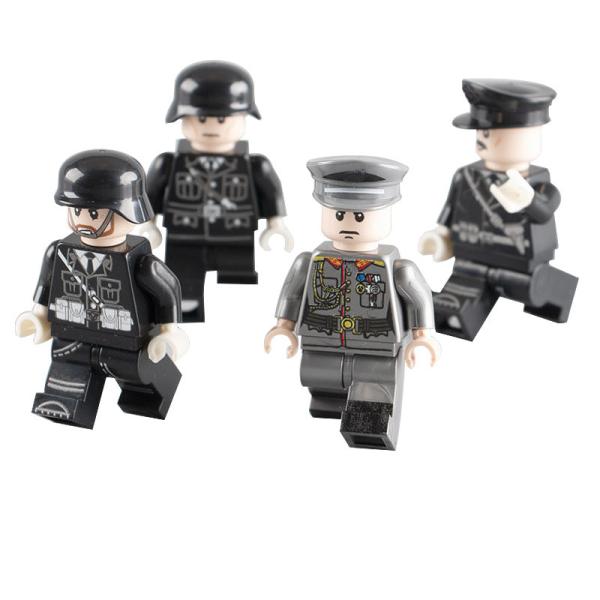 Children gifts WW2 military mini figures German ranker eight officers soldiers building blocks
