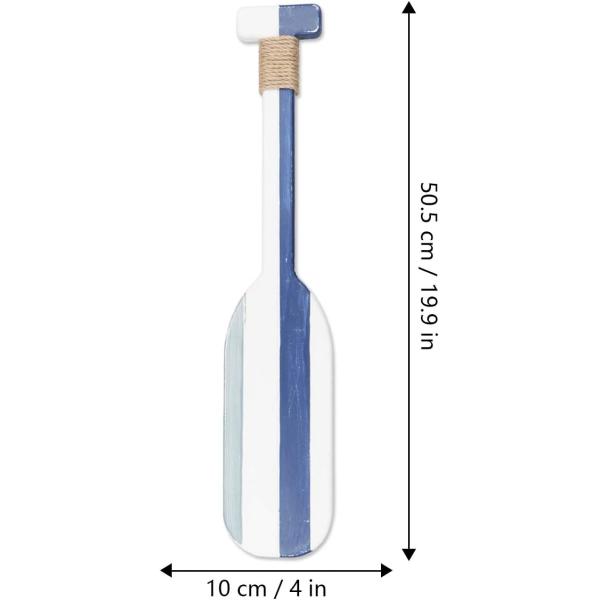 Decoración de remo náutico de madera doble personalizada con cuerda Paddles de remo náutico Decoración de pared Puerta colgante Ornamento de playa