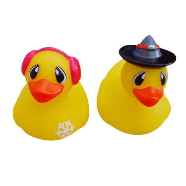 Party Decoration Plastic Weighted Rubber Ducks Customized Fun And Lovely Design