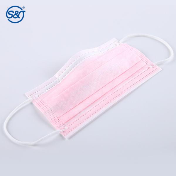 S&J Oem pink class ii nurse medical face mask disposable surgical face mask 3 ply medical