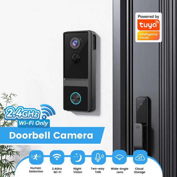 IP65 Tuya Smart 1080p Wi Fi Video Doorbell Camera OEM