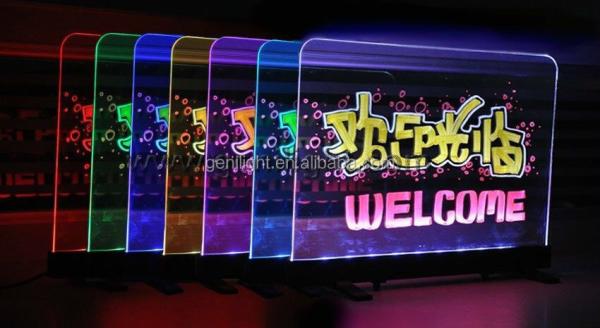 Powerful Hanging Chalk Board with 46 Flash Modes and Tempered Glass CE Certification