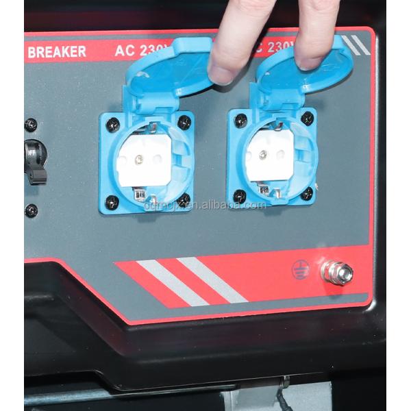 Single Phase 7.5 Kw 230v 7.5 Kva 7500 Petrol Gasoline Generator With Handle And Wheel