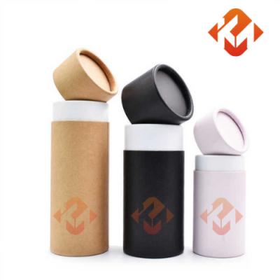 Customizable Cosmetic Paper Tube Packaging Eco Friendly Sustainable Kraft Paper Cylinder Containers