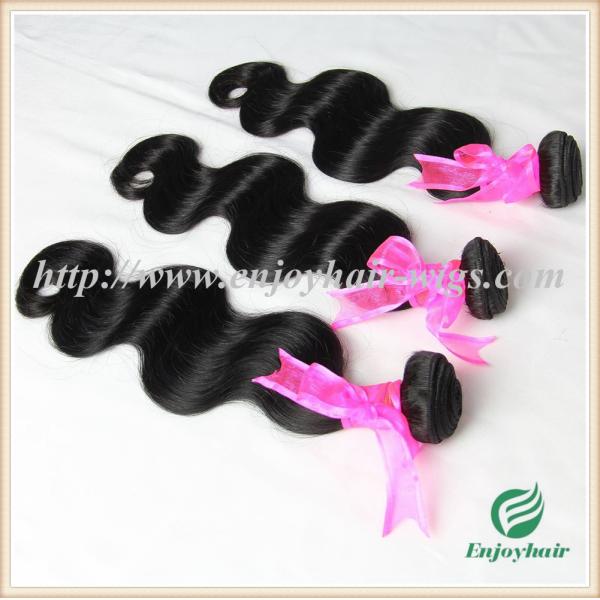 Brazilian 5A virgin remy hair weave ,natural color(can be dye) body wave 10''-26''length