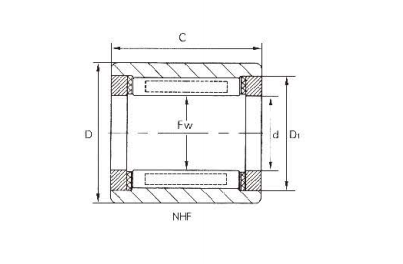 Строка носить иглы пути тавота одного масла RC121610 одиночная для муфты ролика иглы чашки строительной техники вычерченной