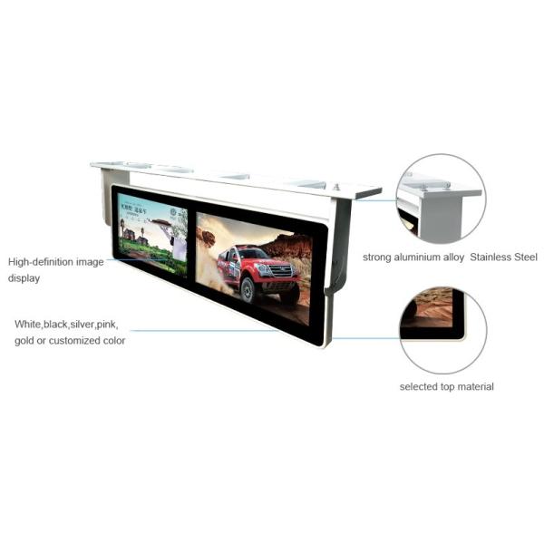 Double Screen Ceiling Mounted Ultra Wide Lcd Display , 18.5 Inch Ultra Wide Touch Screen Monitor
