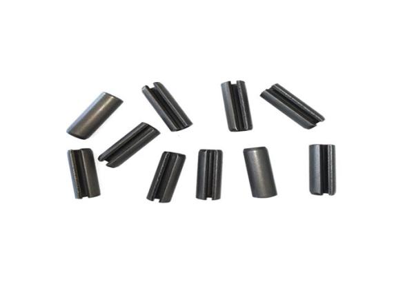 8mm 45mm Slotted Spring Pin JIS 400 Light duty Black Phosphate Cylinder