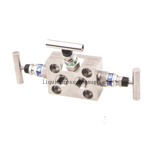 коллектор игольчатого клапана NPT женщины клапана 1/2 аппаратуры 6000psi 200C трехсторонний коллекторный