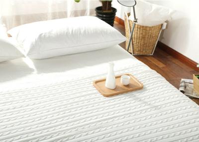 Home Cotton Soft Throw Blanket , Quilted Twist Pattern Knit Throw Blanket