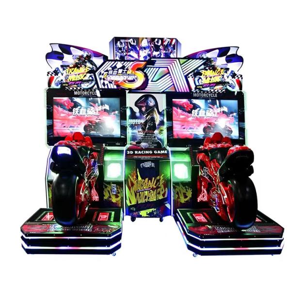 42 Inch Screen Moto Racing Simulator Motorcycle Gaming Simulator 400 Watt