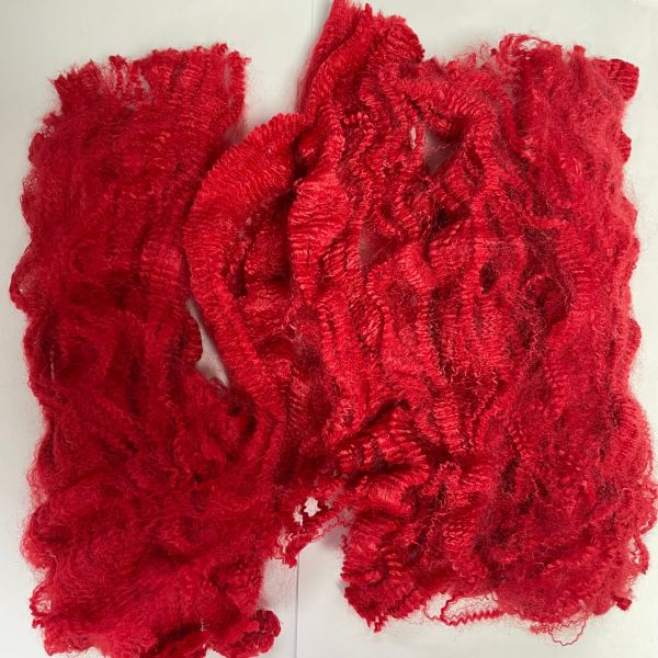 bright red Polyester Tow 2D with Indefinite Length for Luxury Knitting Yarn Home Textile Gift & Decor Fabric