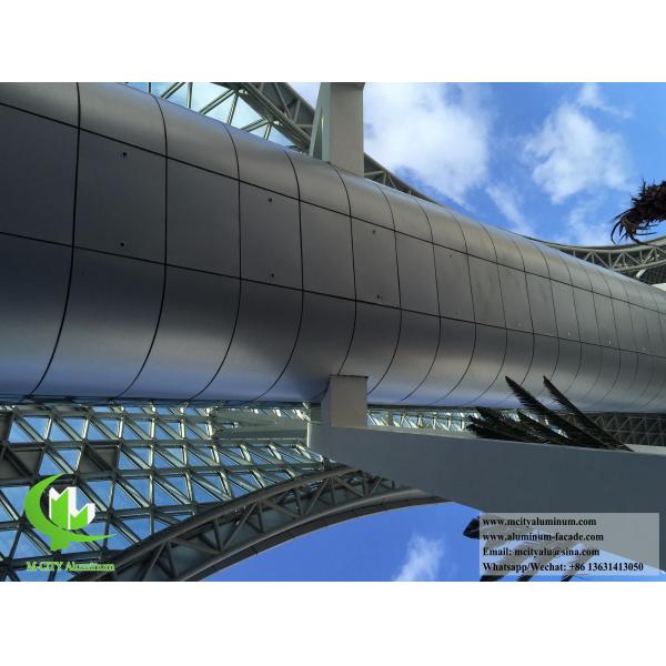 Façades métalliques Panneau de revêtement solide en aluminium Décoration extérieure des murs