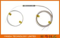 White Fiber Optic PLC Splitter Steel Tube Blockless Mini Module 900um