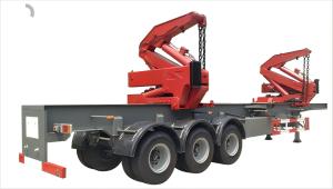 Side Loader Semi Trailer Optimized For Efficient Container Loading Unloading